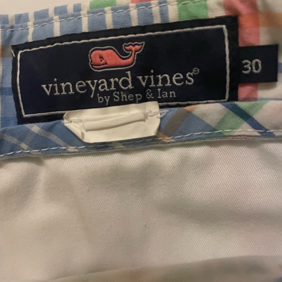 Men’s Colorful Pastel Plaid Men’s Vineyard Vines Shorts Size 30 - Picture 4 of 7